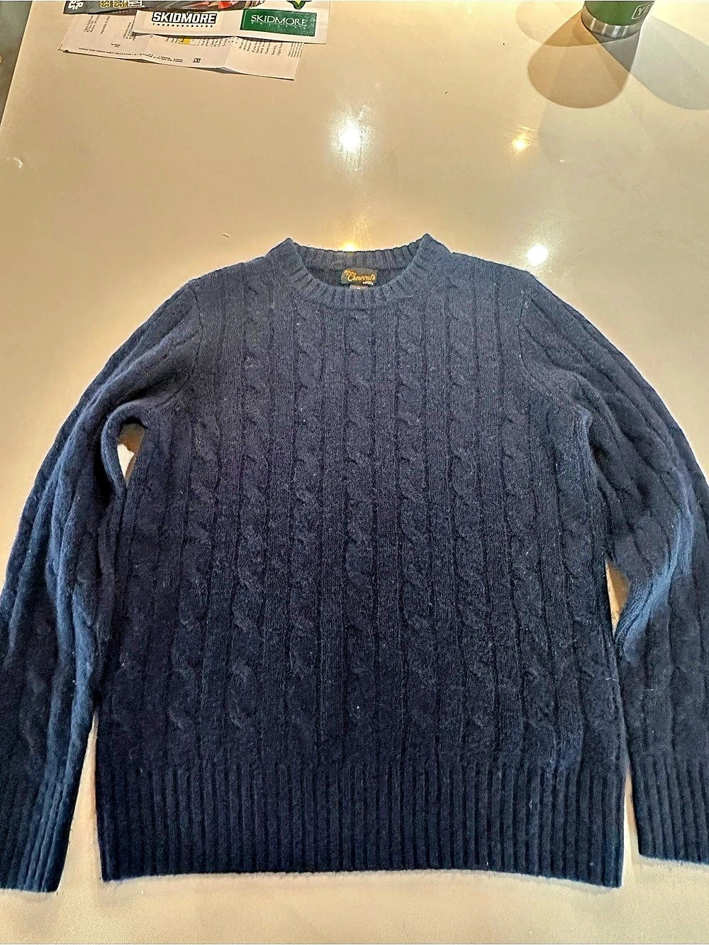 Crewcuts J.Crew Cashmere Cable Knit Sweater Size 8/9, fits 8-10